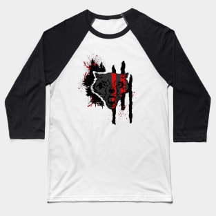 Crazy wolfy Baseball T-Shirt